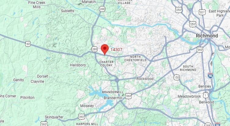 Invisalign in Midlothian, VA 4 Map of the Richmond Virginia Orthodontics Midlothian office on Winterview Parkway